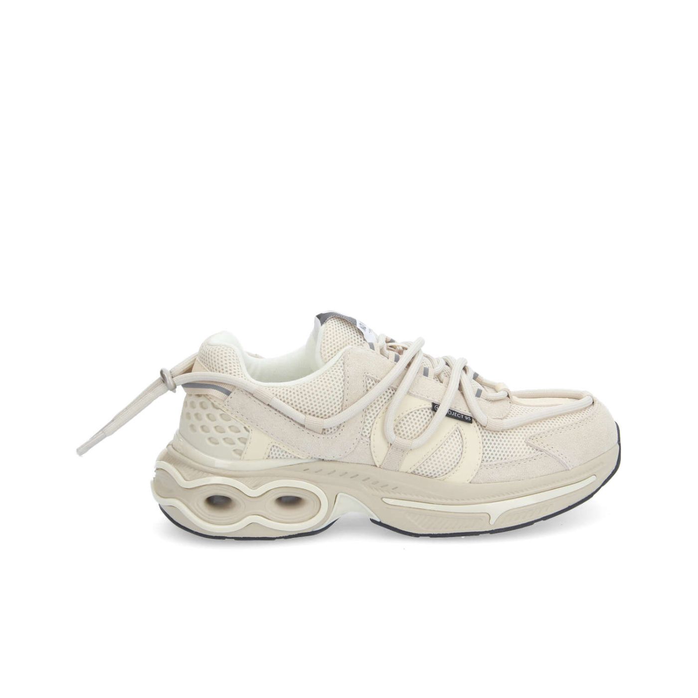 WILLO RUNNER W - MESH/SUEDE - BEIGE/BLANC CASSE